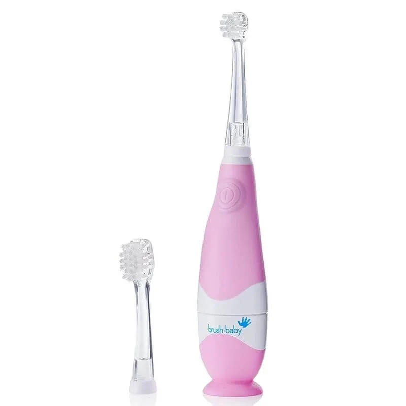 Brush-Baby BabySonic Pro, periuță de dinți sonică pentru copii, roz, 0-3 ani, 1 bucată — preț și oferte