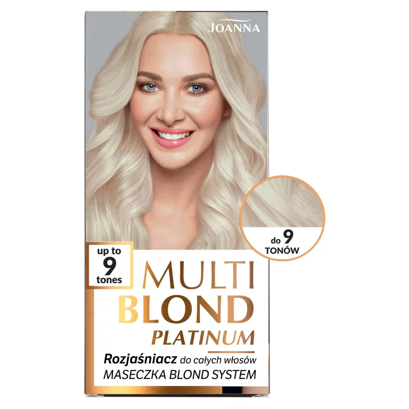 Joanna Multi Blond Platinum, iluminator pentru părul întreg până la 9 tonuri, 1 bucată — preț și oferte
