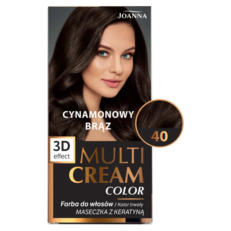 Joanna Multi Cream Color, vopsea de păr, 40 maro scorțișoară, 1 bucată — preț și oferte