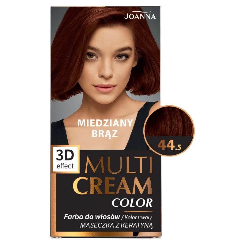 Joanna Multi Cream Color, vopsea de păr, 44.5 cupru maro, 1 bucată — preț și oferte