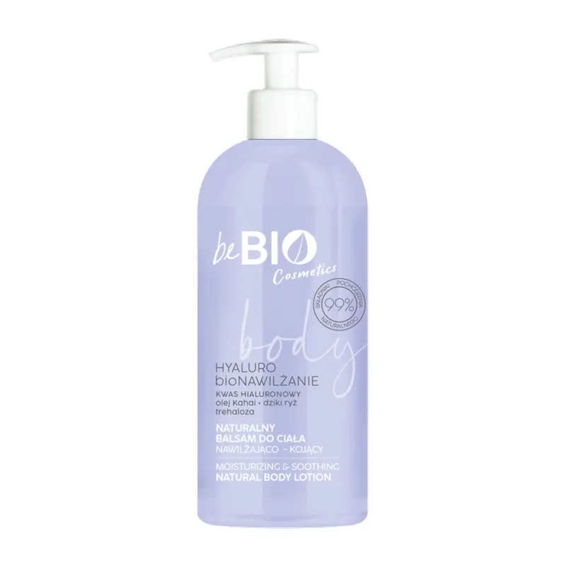 beBIO Cosmetics Hyaluro bioHydration, Loțiune de corp naturală, hidratantă și calmantă, 350 ml — preț și oferte