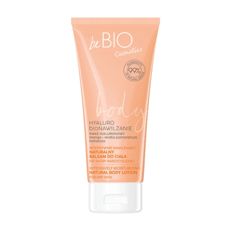 beBIO Cosmetics Hyaluro bioMoisturising, Loțiune de corp naturală, Hidratare intensă, 200 ml — preț și oferte
