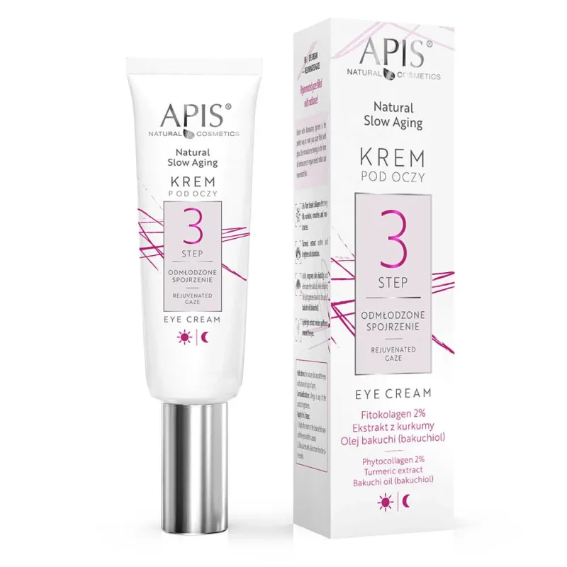 Apis Natural Slow Aging Step 3, Cremă de ochi, aspect întinerit, 15 ml — preț și oferte