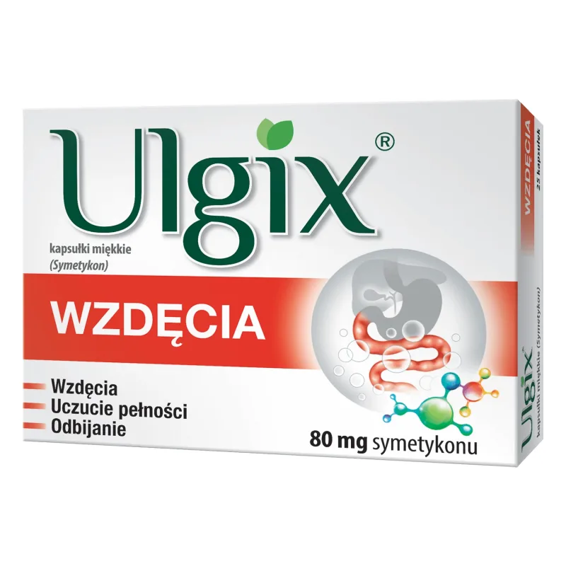 Ulgix Flatulență 80 mg, 25 capsule moi — preț și oferte