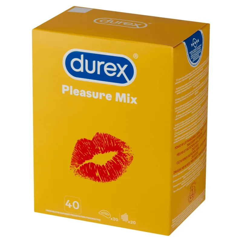 Durex Pleasure, set de prezervative, 40 de bucăți — preț și oferte