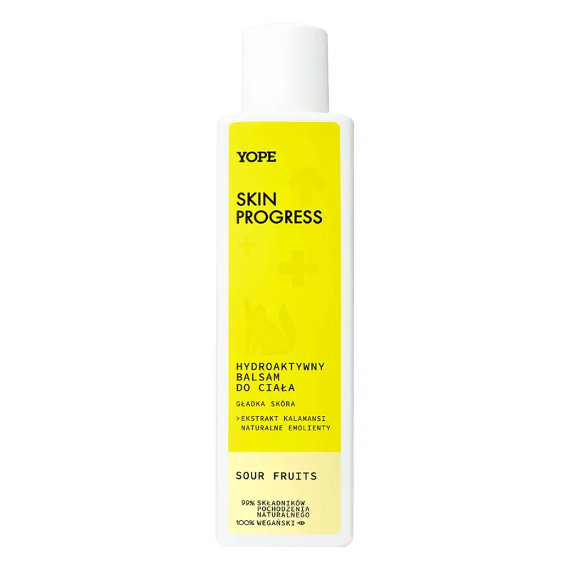 Yope Skin Progress Soothed Skin, loțiune de corp hidroactivă, Fructe acrișoare, 200ml — preț și oferte