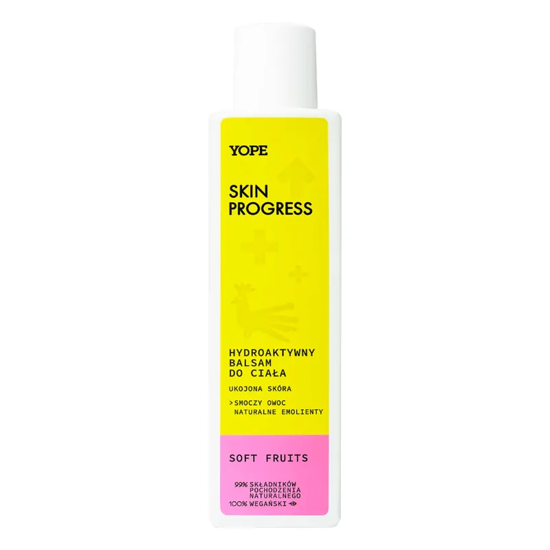 Yope Skin Progress Soothed Skin, loțiune de corp hidroactivă, Fructe moi, 200ml — preț și oferte