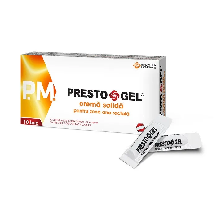 PrestoGel supozitoare, 10 bucati, Pharmagenix — preț și oferte