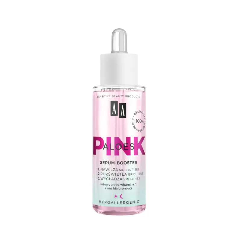 AA Aloe Pink, serum-booster, toate tipurile de ten, 30 ml — preț și oferte