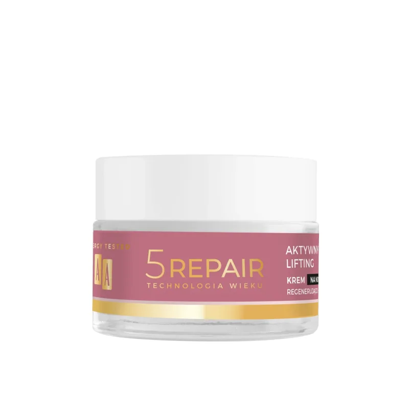 AA Age Technology 5 Repair 50+ Active Lifting, cremă de noapte regeneratoare și luminoasă, 50 ml — preț și oferte