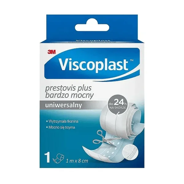 Viscoplast Prestovis Plus, tencuială de tăiere, extra rezistentă, multifuncțională, albă, 1 m x 8 cm, 1 bucată — preț și oferte