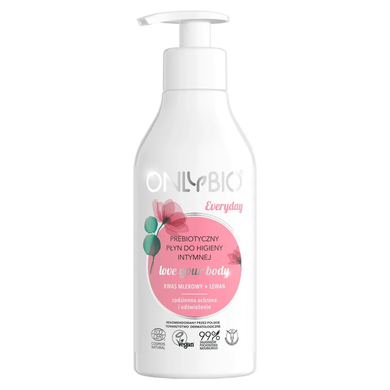OnlyBio Everyday, Loțiune prebiotică pentru igienă intimă, 250 ml — preț și oferte