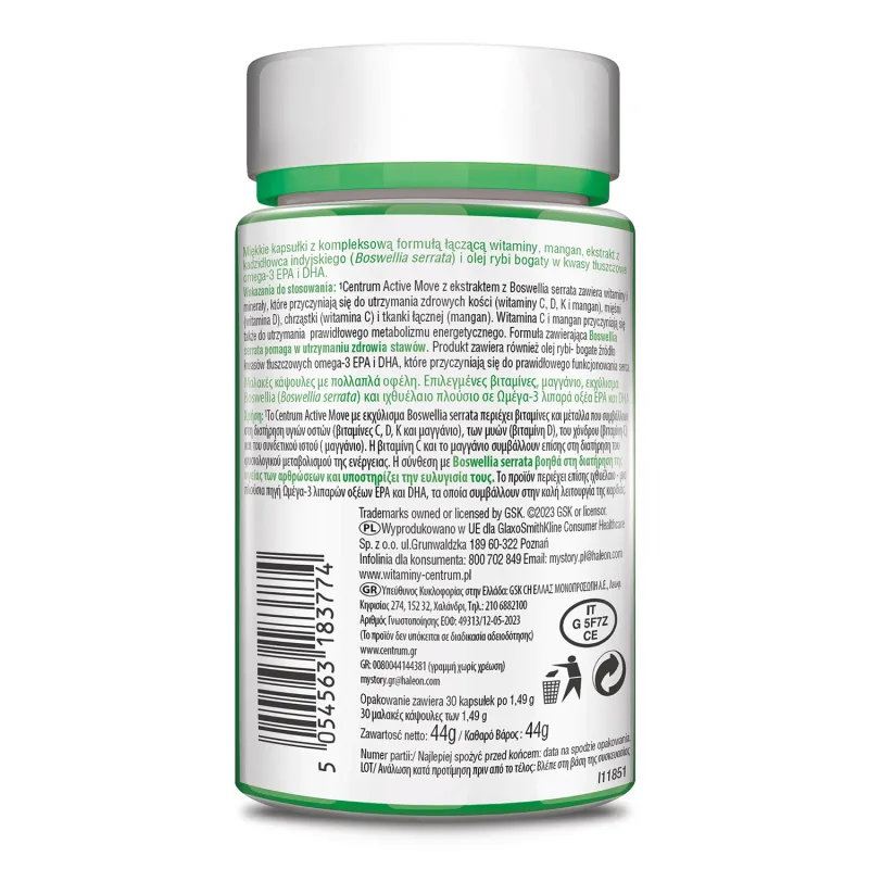 Centrum Active Move, 30 capsule — preț și oferte