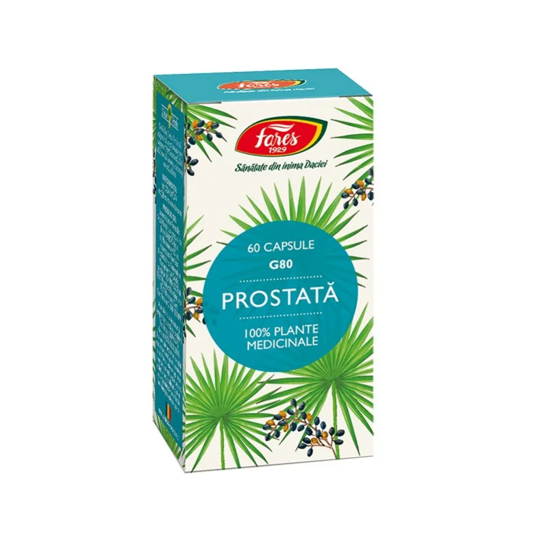 Prostata, G80, 60 capsule, Fares — preț și oferte