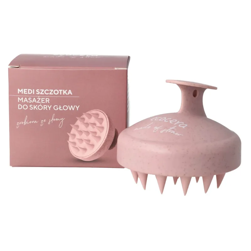 Ecocera Medi, perie de masaj pentru scalp, roz, 1 bucată — preț și oferte