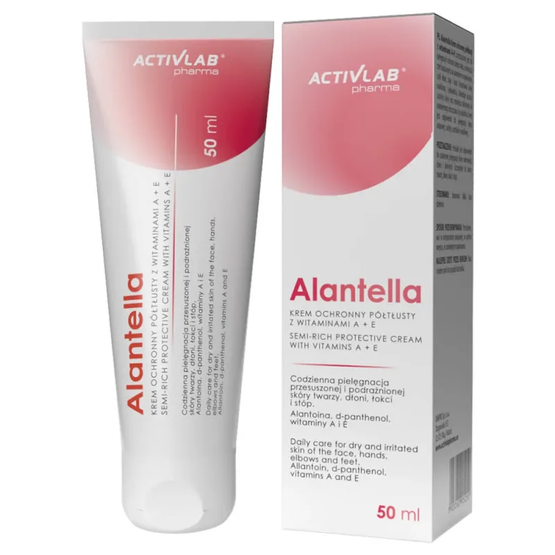ActivLab Pharma Alantella, Cremă protectoare semigrasă cu vitaminele A+E, 50 ml — preț și oferte