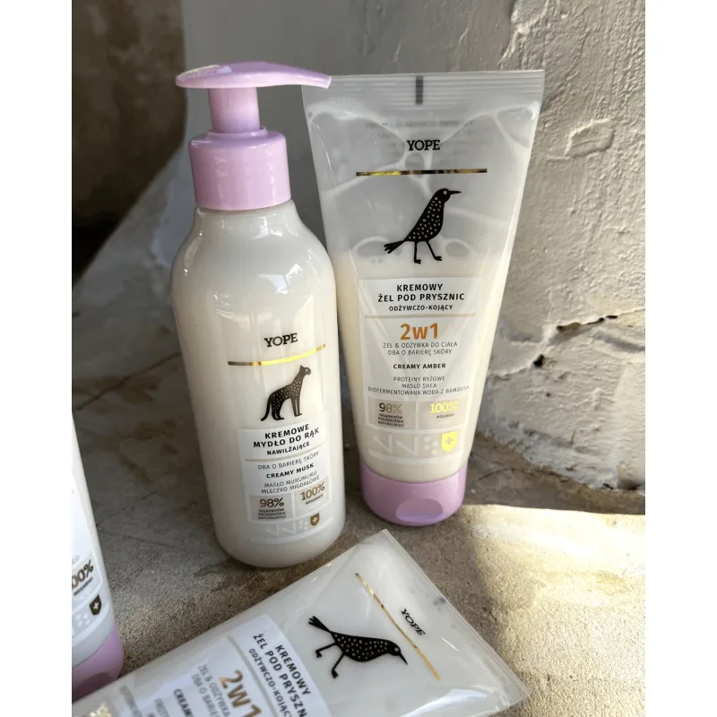 Yope Creamy Amber, Gel de duș cremos, hrănitor și calmant, 200 ml — preț și oferte