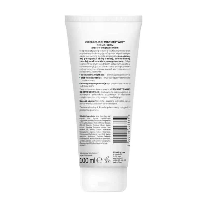 L'Biotica, Dermo-cremă pentru picioare, înmuiere și nutriție multiplă, împotriva calusurilor, 100 ml — preț și oferte