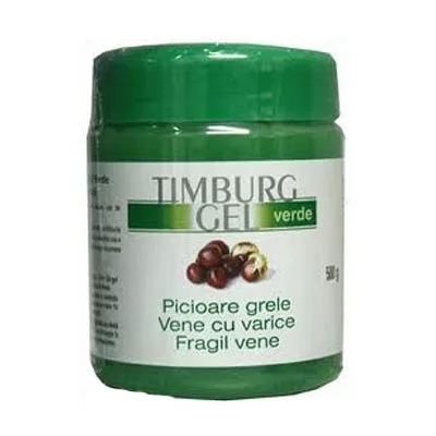 TIMBURG Gel picioare grele varice (verde)x 500ml TRANSROM — preț și oferte