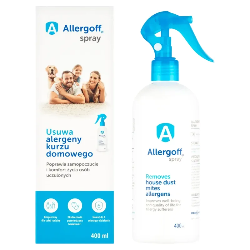 Allergoff, neutralizator de alergeni din praf de casă, spray, 400 ml — preț și oferte