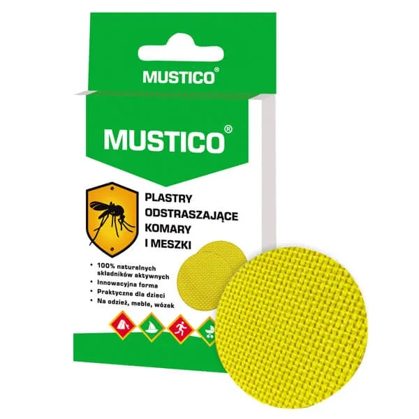 Mustico, plasturi antițânțari și antițânțari, pentru copii de la 6 luni, 12 bucăți — preț și oferte