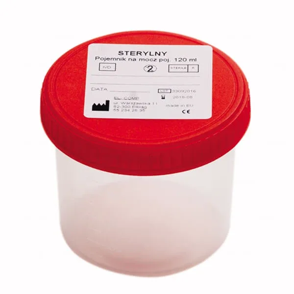 EL-COMP Recipient pentru sumar de urină cu capac cu șurub, versiune sterilă, 120 ml — preț și oferte