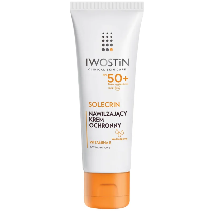 Iwostin Solecrin, Cremă protectoare hidratantă, ten sensibil, normal și uscat, SPF 50+, 50 ml — preț și oferte