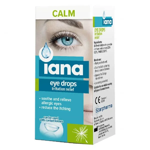 Iana Calm, picături pentru ochi pentru calmarea iritației, 10 ml Starpharma — preț și oferte