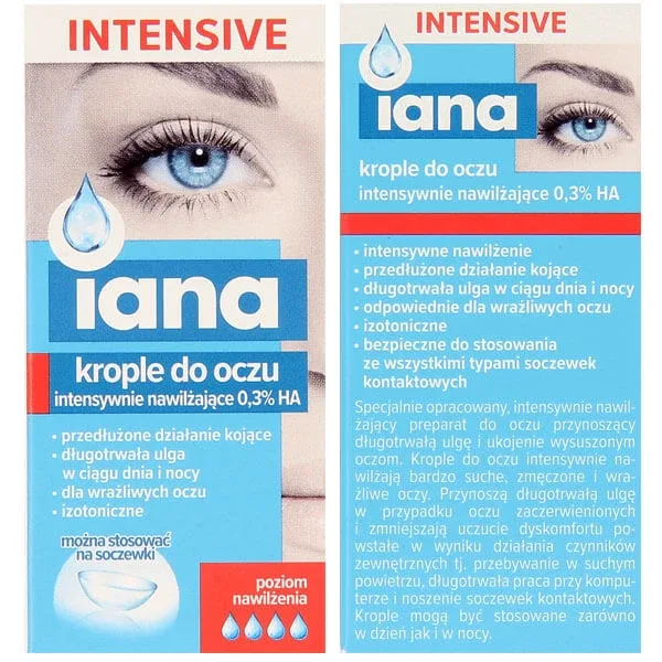 Iana Intensive, picături hidratante pentru ochi 0,3 % HA, 10 ml Starpharma — preț și oferte