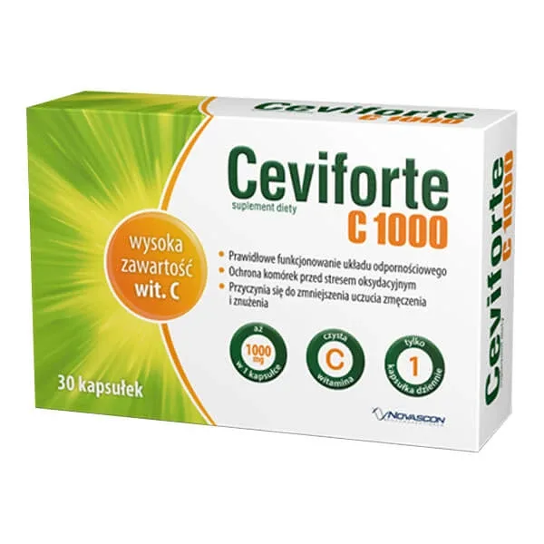 Ceviforte C1000, vitamina C 1000 mg, 30 capsule — preț și oferte