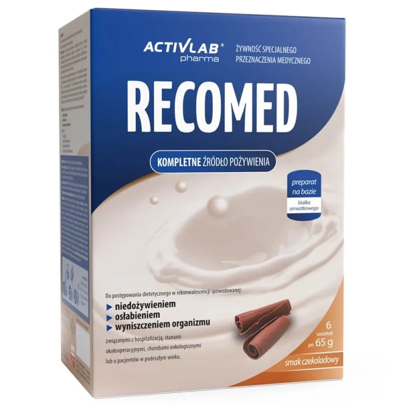 ActivLab Pharma RecoMed, preparat nutritiv, ciocolată, 65 g x 6 pliculețe — preț și oferte