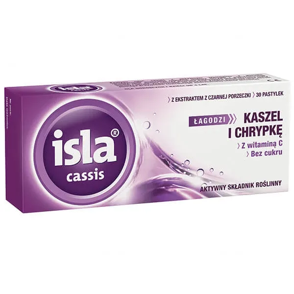 Isla Cassis cu extract de coacăze negre, 30 de pastiluțe Engelhard Arzneimittel — preț și oferte