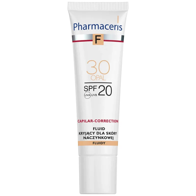 Pharmaceris F, fluid opac pentru pielea vasculară SPF 20, nr. 30, opal, 30 ml — preț și oferte