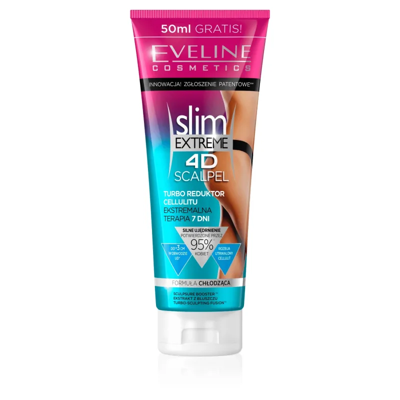 Eveline Cosmetics 4D Slim Extreme Scalpel, Reductor turbo de celulită, 250 ml — preț și oferte