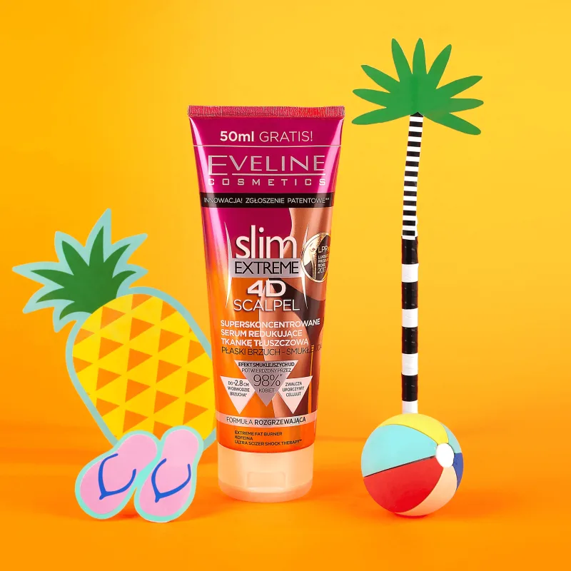 Eveline Cosmetics Slim Extreme 4D Scalpel, Ser concentrat de reducere a grăsimilor, 250 ml — preț și oferte