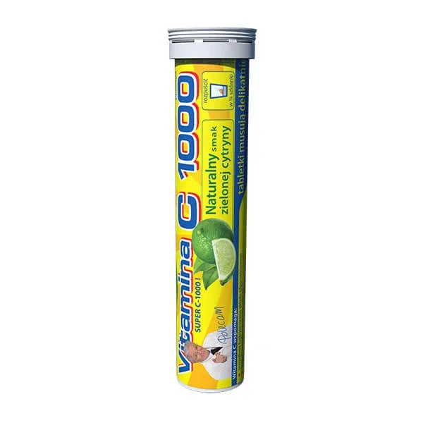 Vitamina C 1000 Uniphar, aromă de lămâie verde, 20 comprimate efervescente — preț și oferte