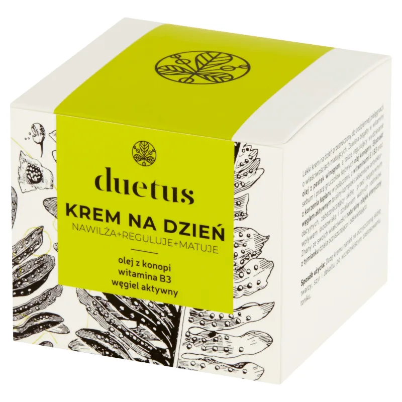 Duetus, Cremă de zi, hidratează, reglează, matifiază, 50 ml — preț și oferte