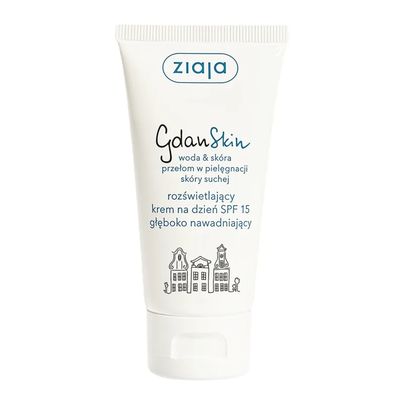 Ziaja GdanSkin, Cremă de față iluminatoare SPF 15, zi, 50 ml — preț și oferte