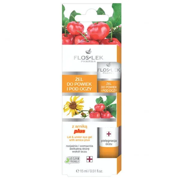 Flos-Lek Pharma, Gel pentru pleoape și sub ochi cu arnică plus, 15 ml — preț și oferte