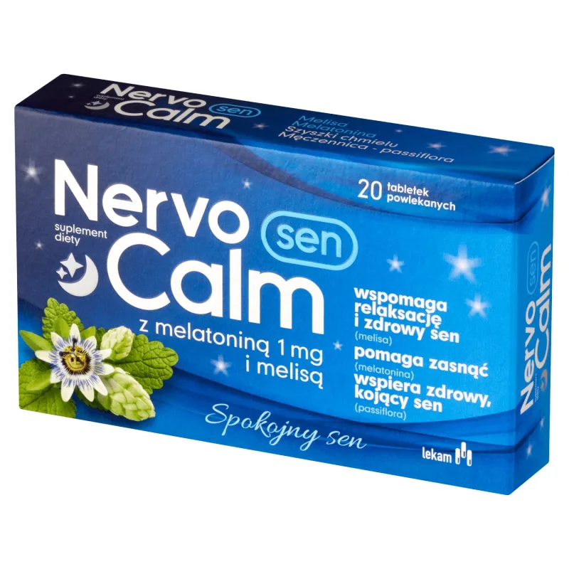NervoCalm Sleep cu melatonină 1 mg și melissa, 20 comprimate — preț și oferte