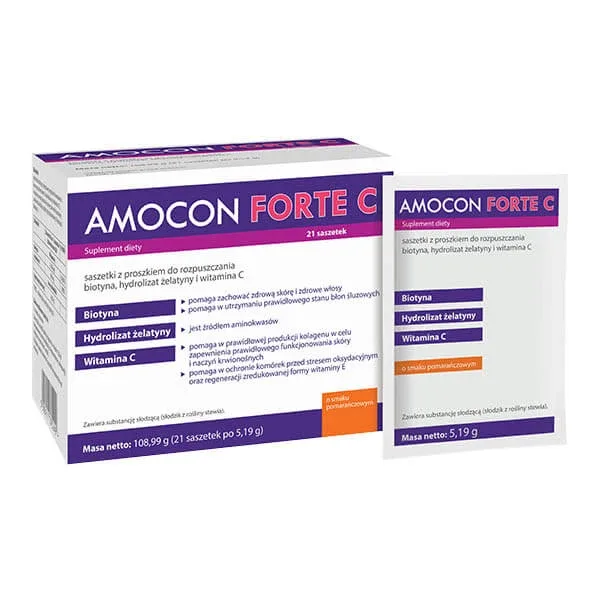Amocon Forte C, aromă de portocale, 5,19 g x 21 pliculețe — preț și oferte