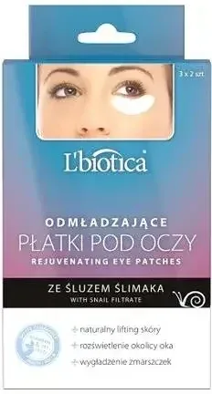 L'Biotica, plasturi de întinerire a ochilor cu mucus de melc, 6 buc. — preț și oferte
