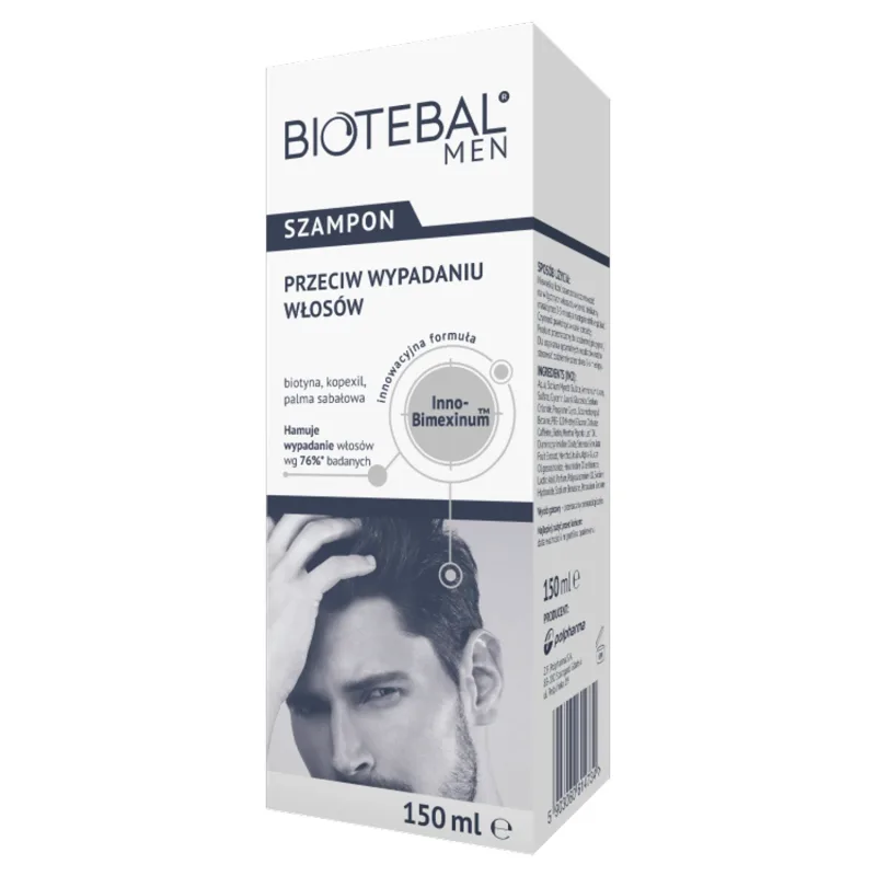 Biotebal Men, șampon împotriva căderii părului, 150 ml — preț și oferte