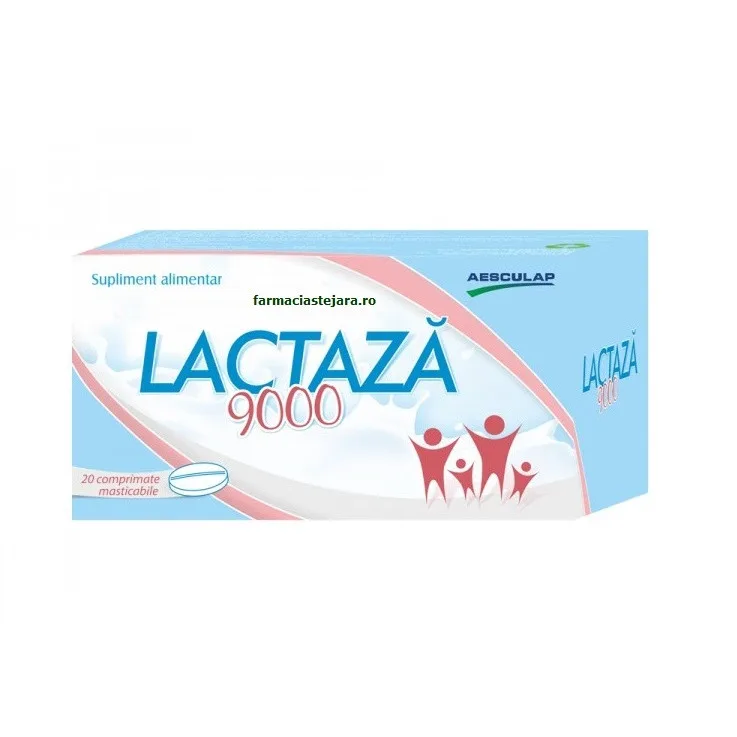 Lactaza 9000, 20 comprimate masticabile, Aesculap — preț și oferte