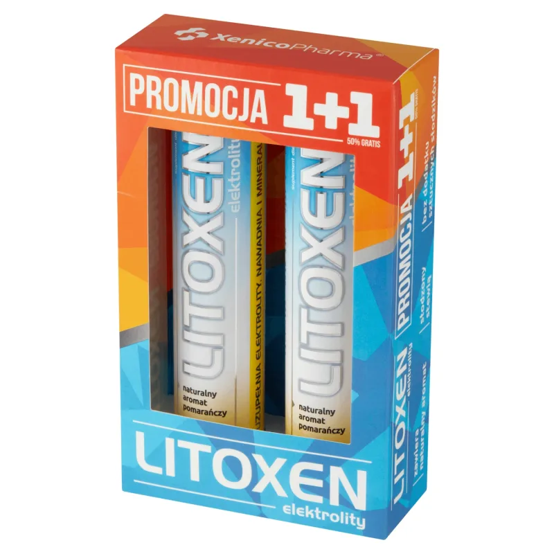 Litoxen Elektrolity, aromă de portocale, 2 x 20 comprimate efervescente — preț și oferte