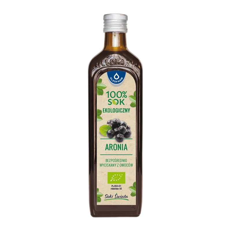 Oleaofarm Aronia, 100% suc de fructe, 490 ml Oleofarm — preț și oferte
