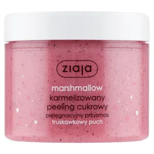 Ziaja Marshmallow, scrub de zahăr caramelizat, puf de căpșuni, 300 ml