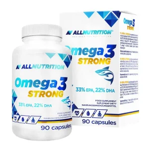Allnutrition Omega 3 Strong, ulei de pește 1000 mg, 90 capsule