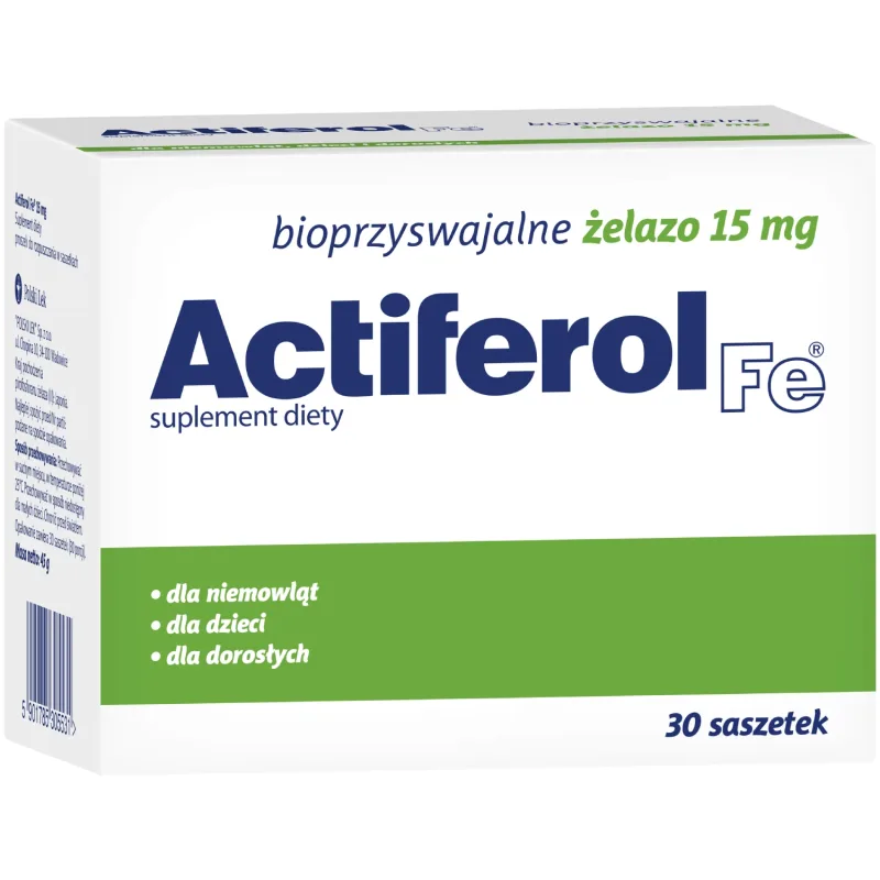 Actiferol Fe 15 mg, 30 de pliculețe Lek Pharmaceuticals — preț și oferte