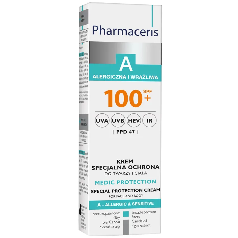 Pharmaceris A Medic Protection SPF 100+, 75 ml - cremă de protecție specială, Dr Irena Eris — preț și oferte